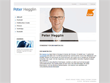 Tablet Screenshot of peter-hegglin.ch